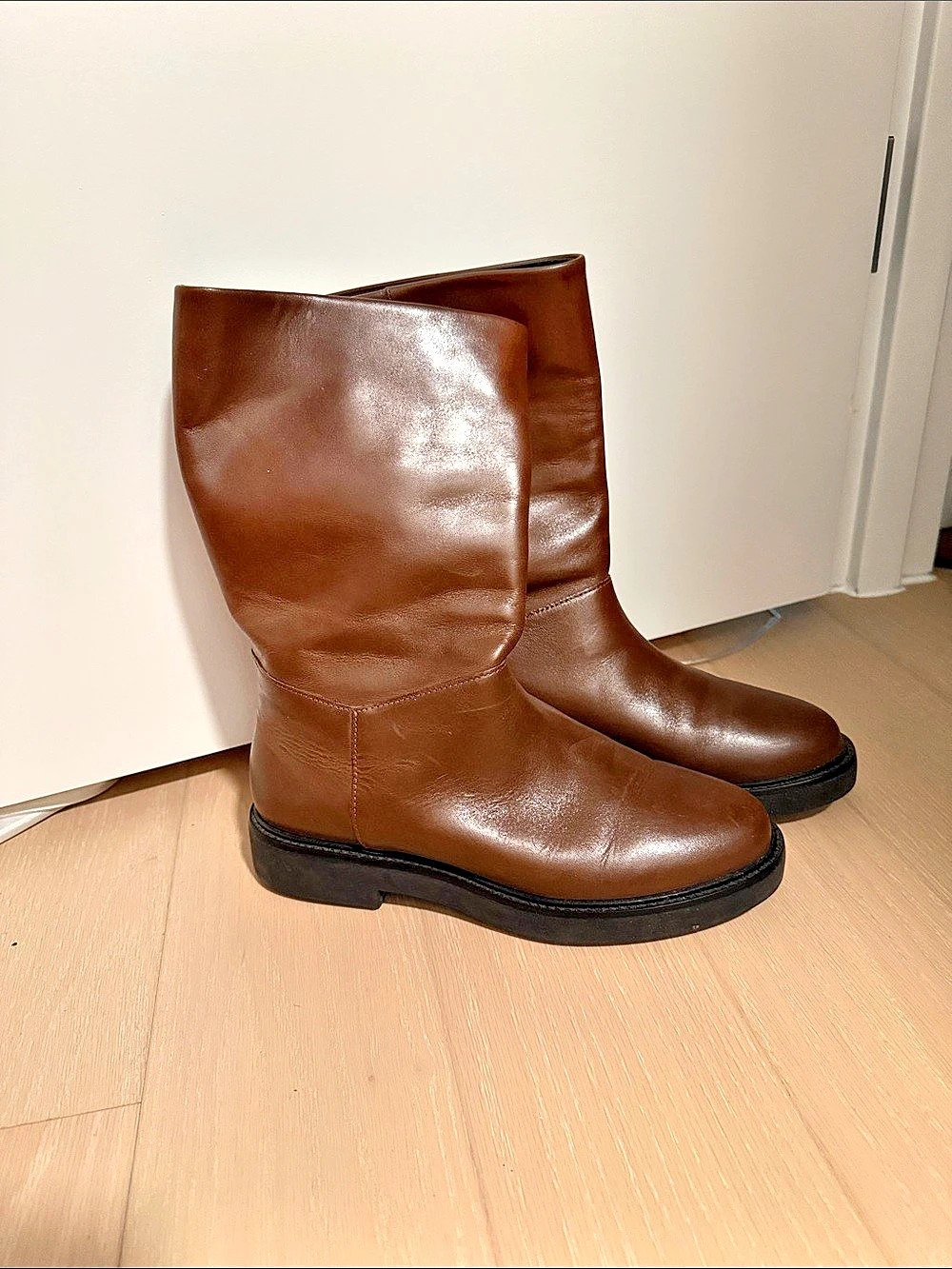 Reformation Brown Tall Boots Like New